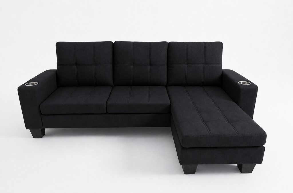 SOFIA CORNER SOFA WITH CUPHOLDER