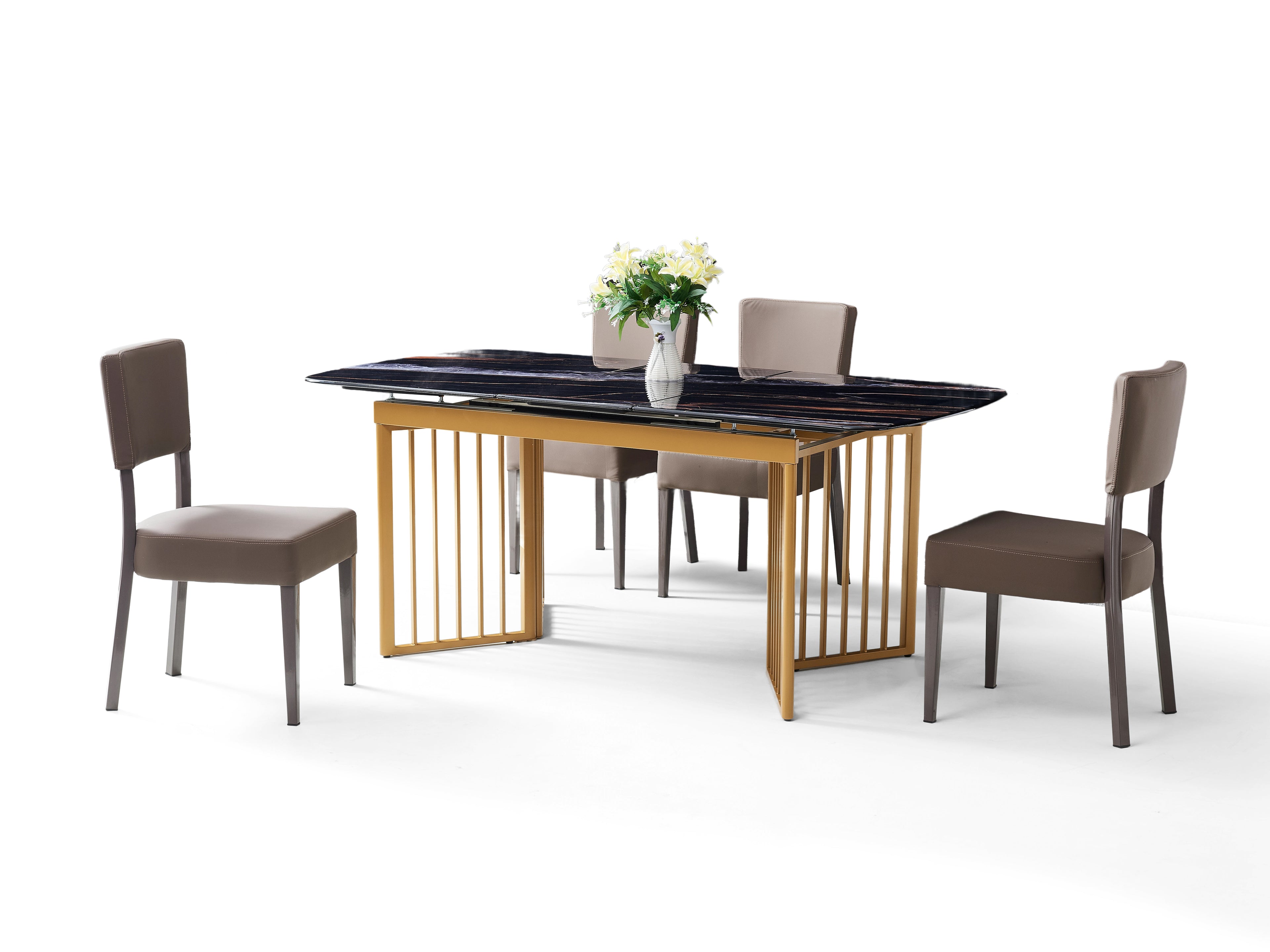 Jimmy Modern Stone Top Marble-Effect  | Fixed - Non Extending