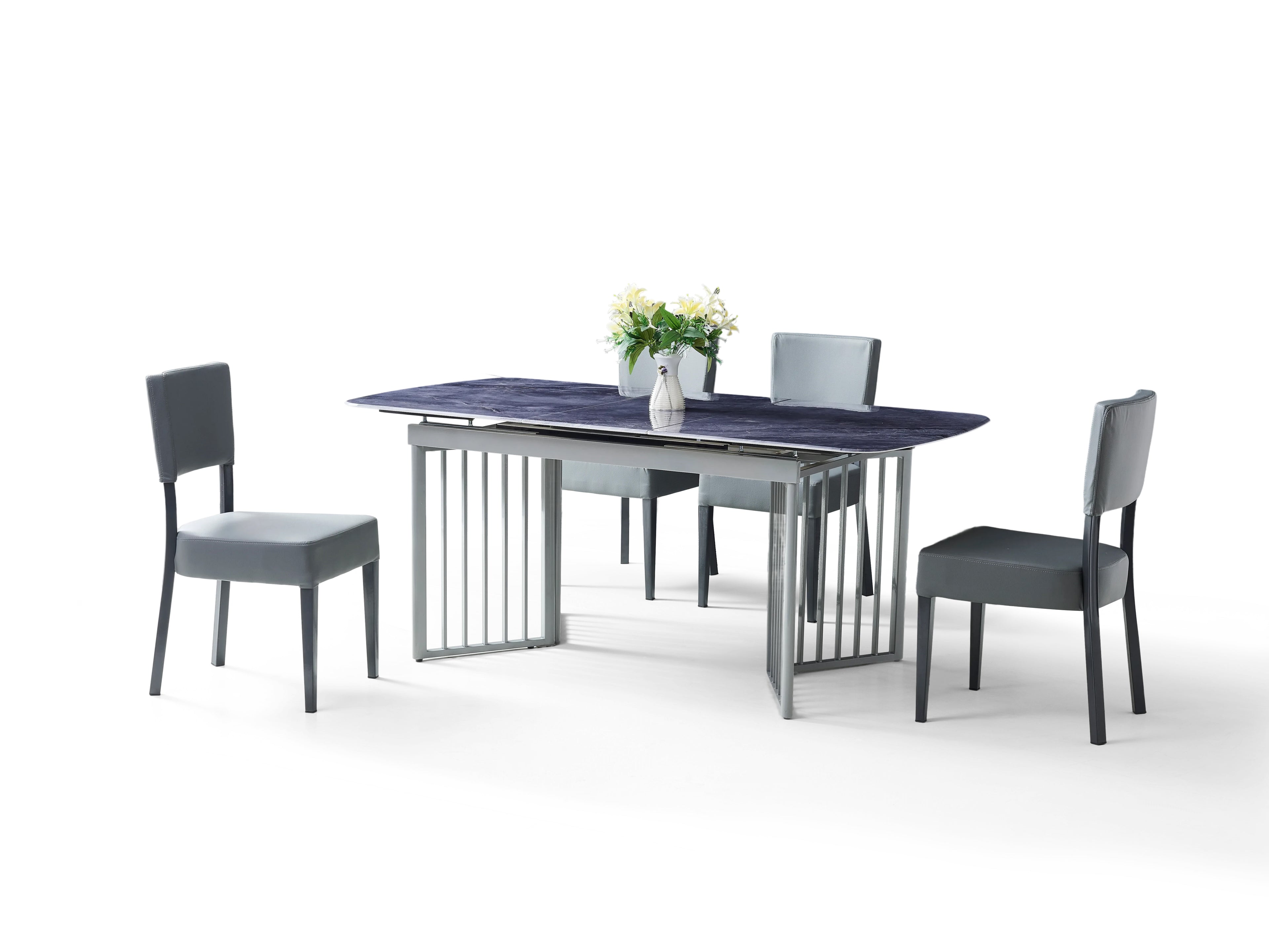 Jimmy Modern Stone Top Marble-Effect  | Extending