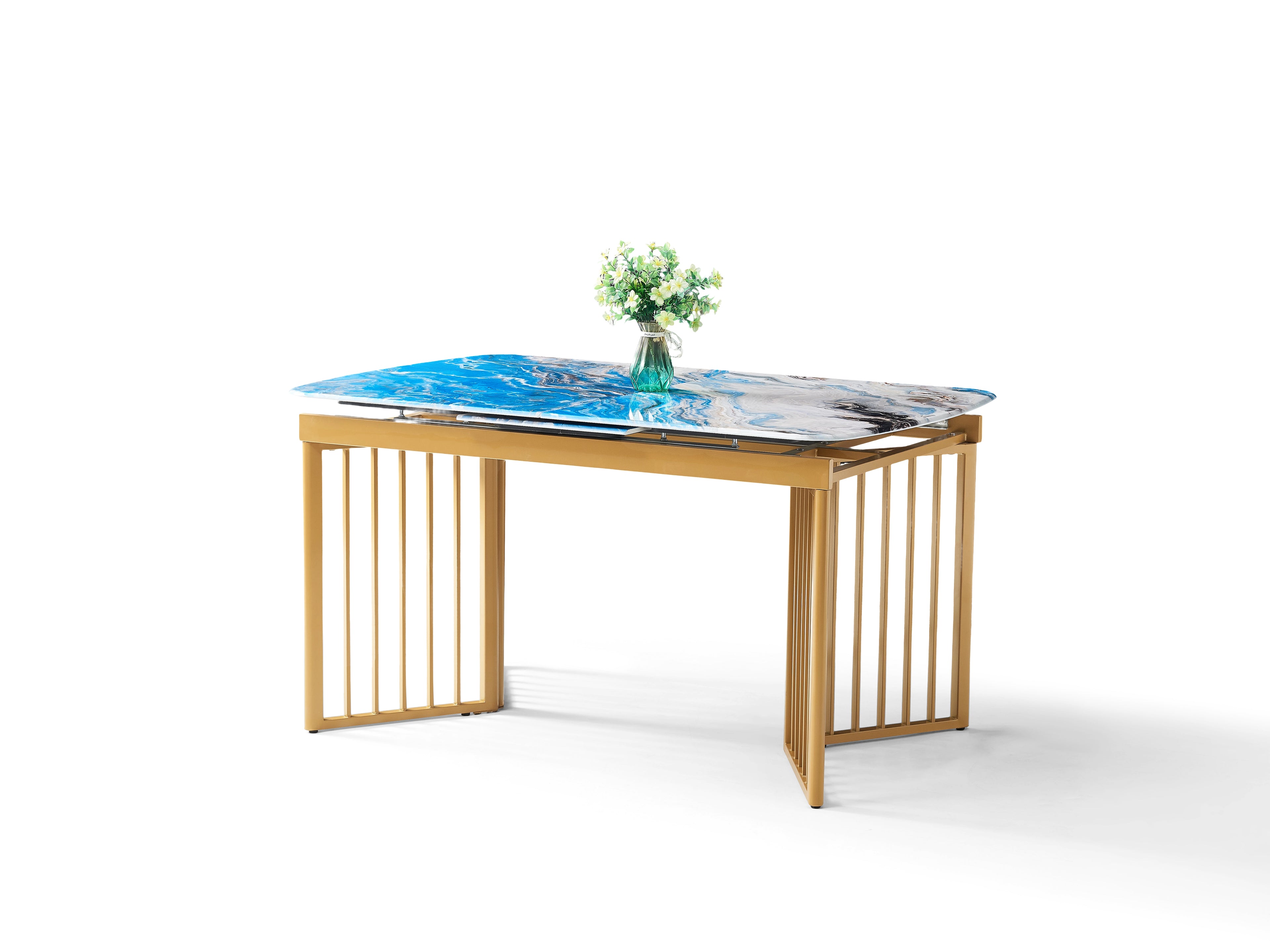 Jimmy Modern Stone Top Marble-Effect  | Fixed - Non Extending