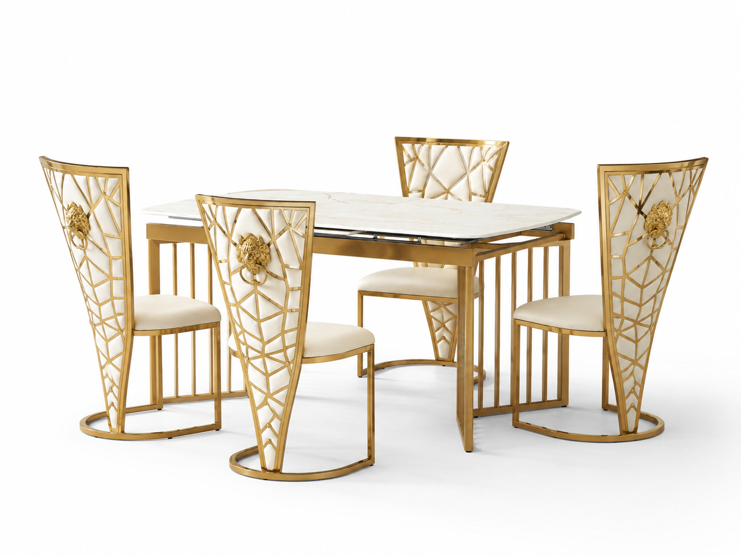 Jimmy Modern Stone Top Marble-Effect  | Fixed - Non Extending