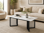 Jimmy Coffee Table - Modern Stone Top  | Contemporary Living Room Centre Table