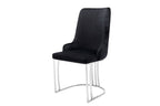 Bruno Faux Leather/Velvet Dining chairs Foam Padded With Optional Gold or Silver Frame Matching legs