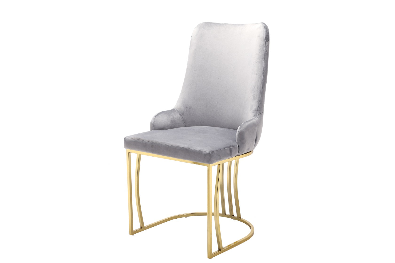 Bruno Faux Leather/Velvet Dining chairs Foam Padded With Optional Gold or Silver Frame Matching legs