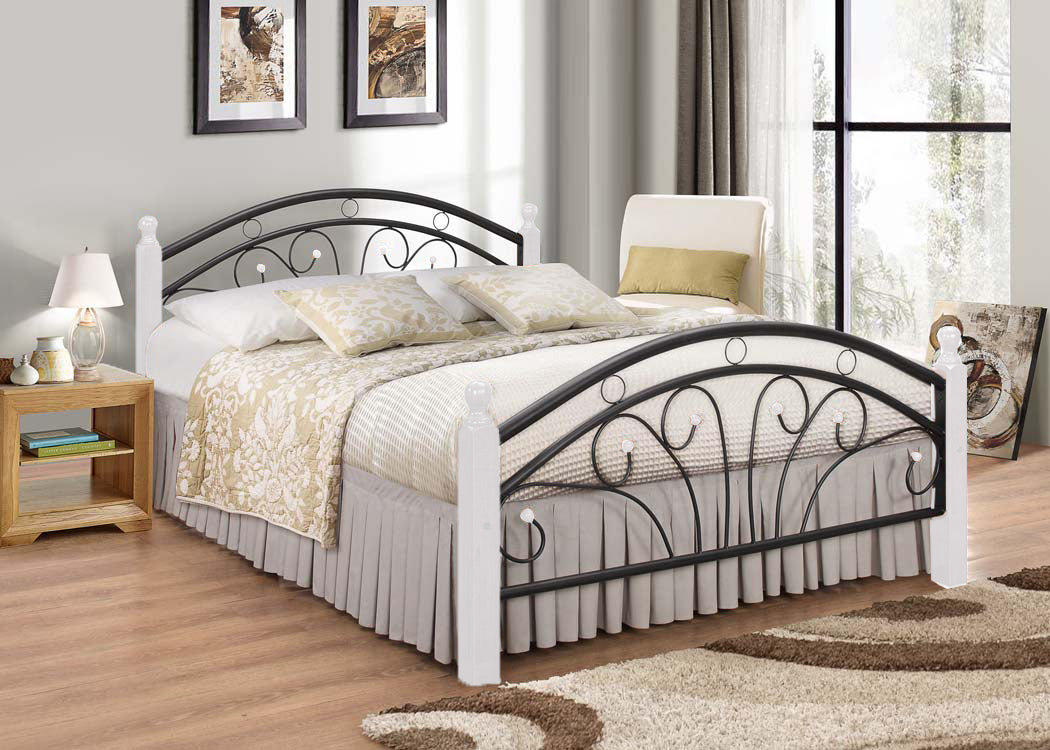 PS102 DIRTY OAK METAL BEDS