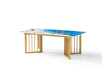 Jimmy Coffee Table - Modern Stone Top  | Contemporary Living Room Centre Table