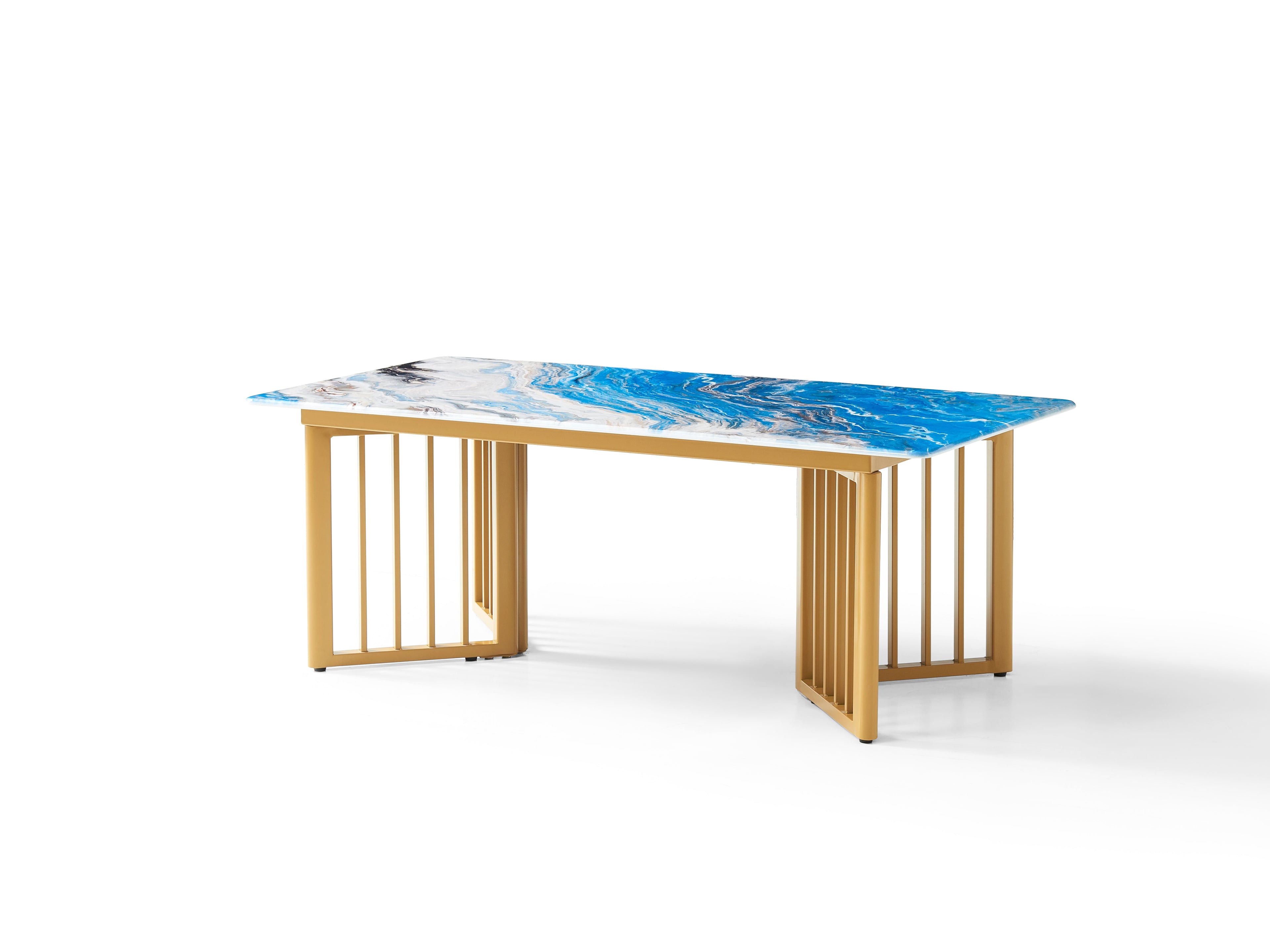 Jimmy Coffee Table - Modern Stone Top  | Contemporary Living Room Centre Table