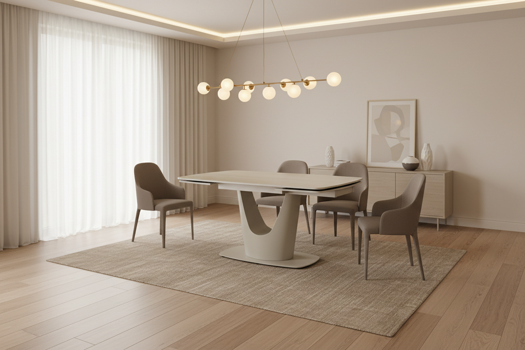 Tina Extending Beige Dining Table