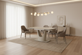 Tina Extending Beige Dining Table