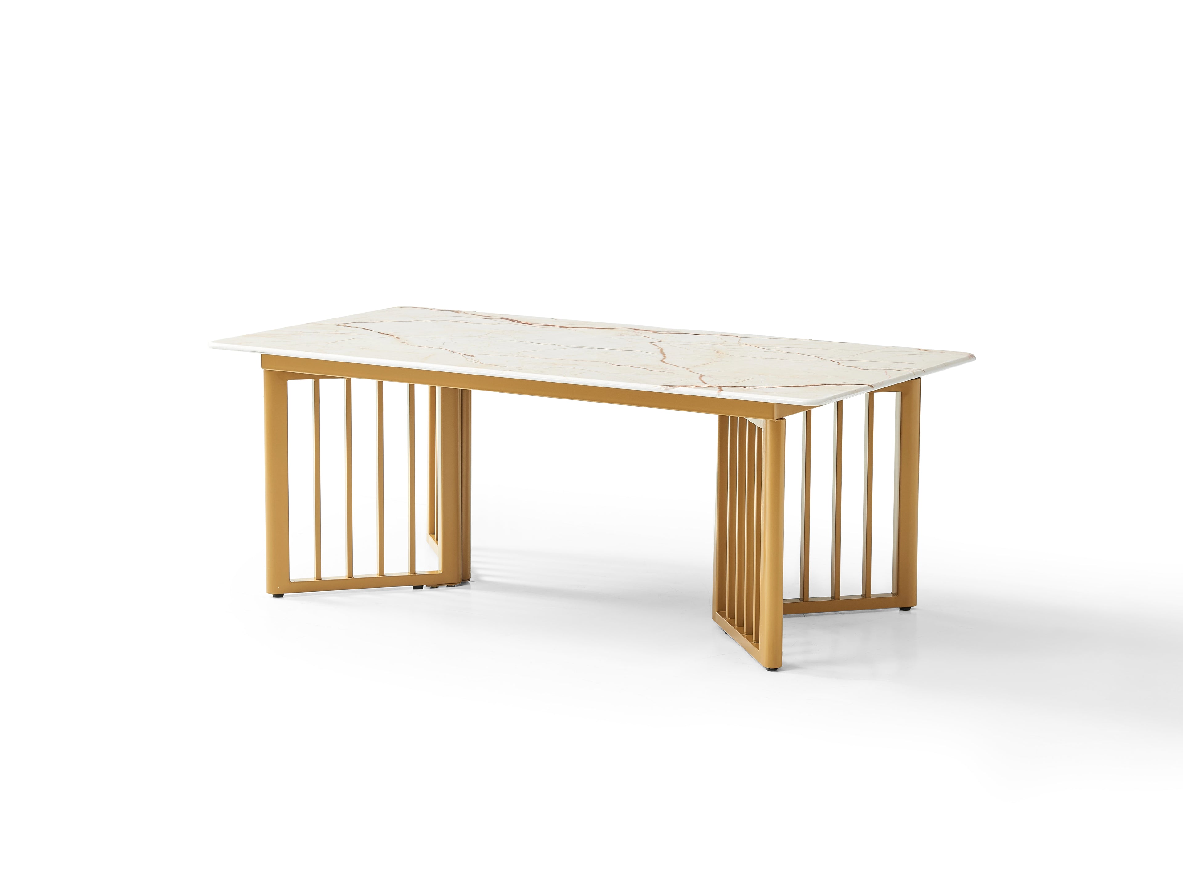 Jimmy Coffee Table - Modern Stone Top  | Contemporary Living Room Centre Table
